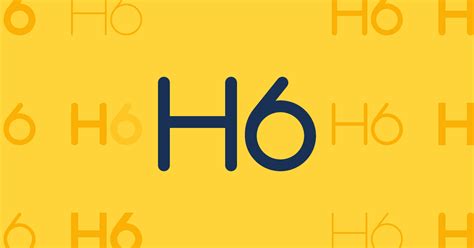 H6 Regular Icon | Font Awesome