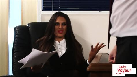 CFNM Office Babe Humiliating And Instructing