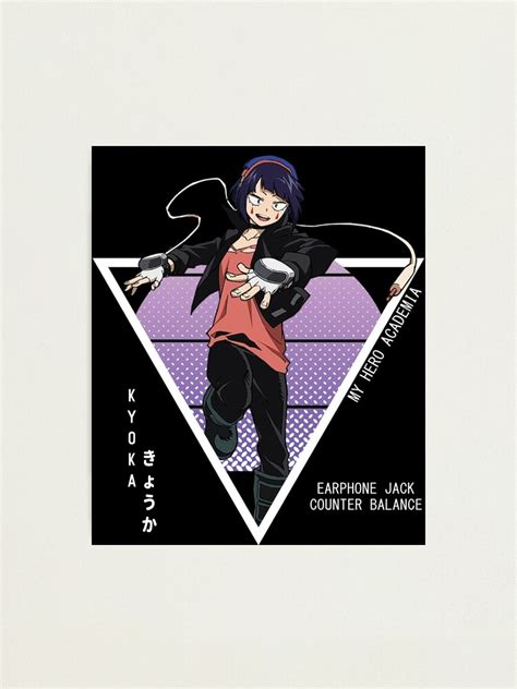 Earphone Jack Kyoka Jiro きょうか My Hero Academia Photographic Print
