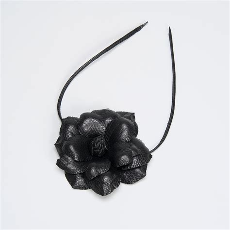 Flori din piele Floare Rose Black AFLRO-BL Urbanvanilla.ro