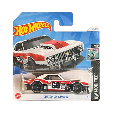 Masinuta Metalica Hot Wheels Custom 68 Camaro 1 64 Alb EMAG Ro