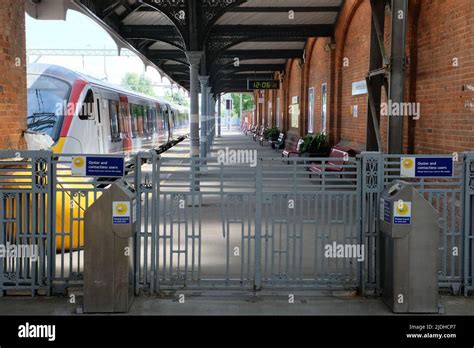 Hertford Uk 21st June 2022 Empty Station At Hertford East Railway