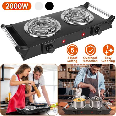 New W W Portable Electric Burner Hot Plate Cooktop Rv Dorm Countertop Stove Walmart