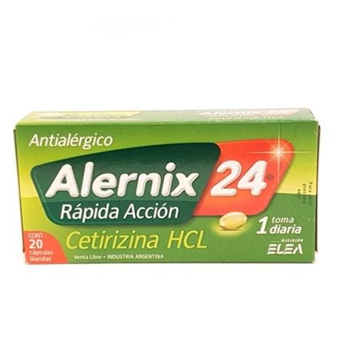 Alernix R Pida Acci N X Capsulas Blandas Elea Venta Libre