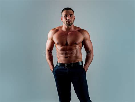 Shirtless Athletic Naked Guy Gay Body Male Bare Torso Eotic Man Stock Photo Image Of