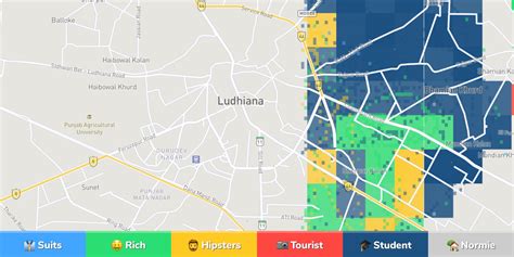 Ludhiana Neighborhood Map