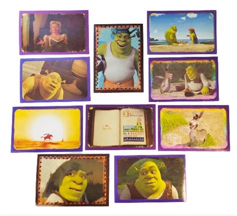 Shrek 2 Vintage Collectable Sticker Album Panini Pack Of 10 Stickers
