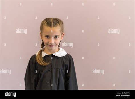 Pretty Elementary School Girl Posing At Camera Stock Photo Alamy