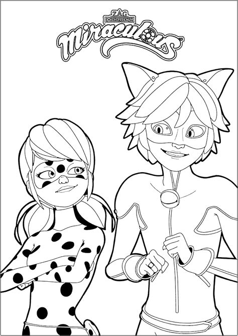 Lady bug / Miraculous : coloring page for children - Miraculous