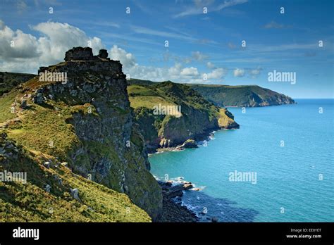 Castle Rock Valley Of Rocks North Devon Stock Photo Alamy