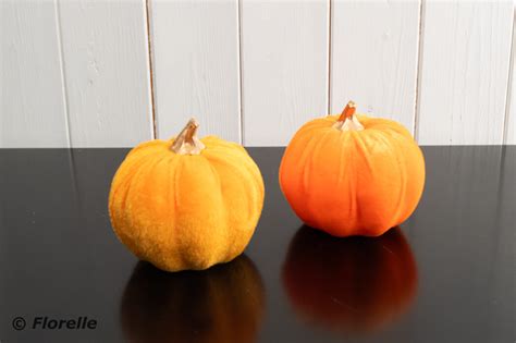 SMALL VELVET PUMPKIN COLS ASS Florelle