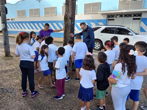 Rio Claro SP Agentes Ambientais Mirins Fazem Vistoria Em Torno De