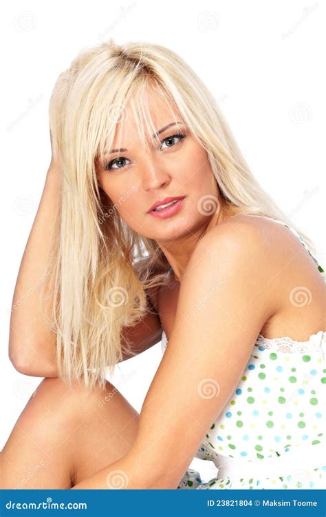 Blonde Dame Stockfoto Bild Von Zauber M Dchen Sauber