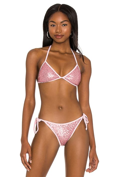 Superdown PARTE SUPERIOR DE BIKINI CON LENTEJUELAS CHANTELL En Pink REVOLVE