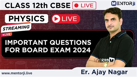 Class Th Physics Important Questions For Board Exams Cbse Board