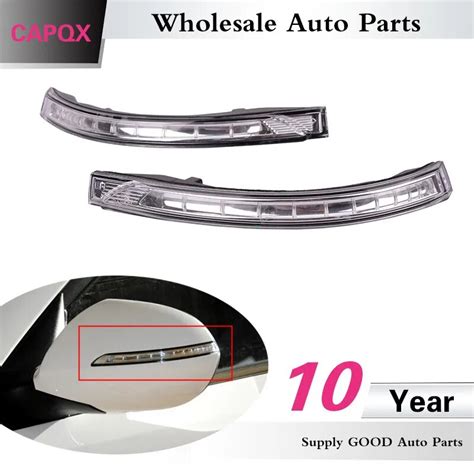 Capqx Pair Side Rear View Mirror Led Turn Signal Lamp Clearance Light