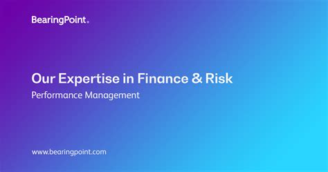 finance performance management bearingpoint