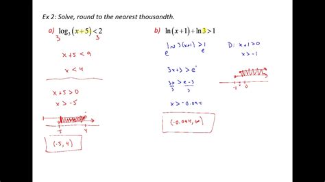 Extension Solving Exponential And Logarithmic Inequalities YouTube