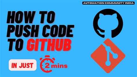 How To Push Code To Github Youtube