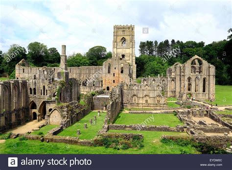Stock Photo Fountains Abbey Medieval Cistercian Monastery Monastic