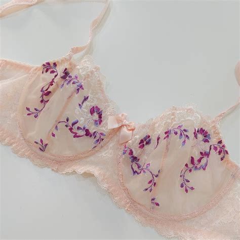 M2F Crossdressers Lingerie Set Bra Sissy Mesh Balconette Bra Etsy