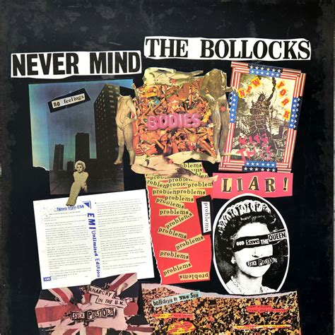 Original Vintage Music Poster Sex Pistols Never Mind The Bollocks Collage For Sale At 1stDibs