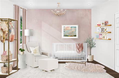 A Modern Pink Nursery Design with Vintage Touches - Little Crown Interiors