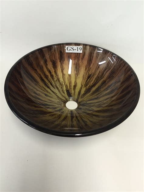 Perugia Hand Made Tempered Glass Vessel Sink Free Shipping Sognare