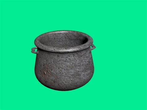 Старый Железный Горшок 3D Модель $6 - .fbx .max - Free3D