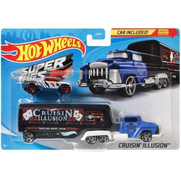 Hot Wheels City Cruisin Illusion Camion Transportor Ma Inu E Tulli Ro