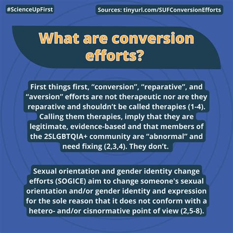 The truth about conversion efforts | ScienceUpFirst