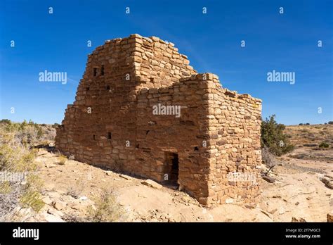 The Ruins Of Ancestral Puebloan Structures At The Cajon Pueblo
