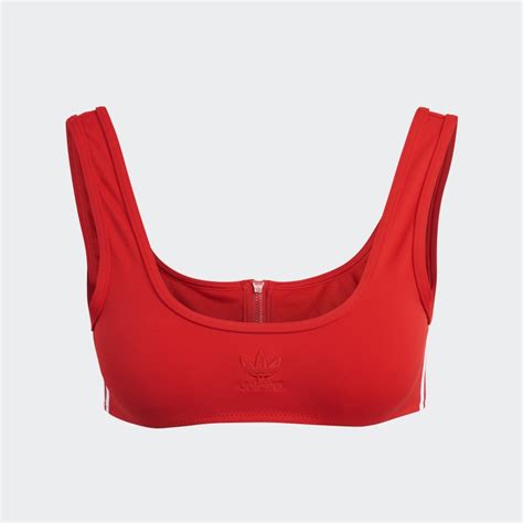 Adidas Adicolor Classics Primeblue Bikini Top Red Adidas Australia