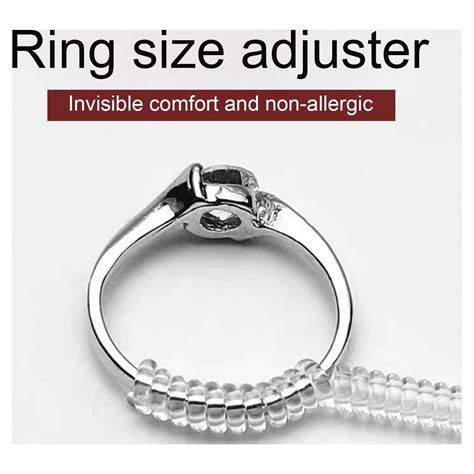 Yirtree 5pcs Ring Rubber Size Adjuster For Loose Rings Invisible Ring Guard For Women Clear