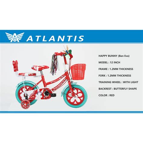 Jual Hot Sale Sepeda Anak Mini Eva 12 Atlantis Trendy Velion Ban