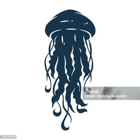 Siluet Uburubur Samudera Untuk Desain Laut Ilustrasi Stok Unduh