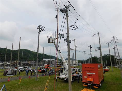 非常災害時の復旧訓練 関西電力送配電和歌山支社 Wbs和歌山放送ニュース