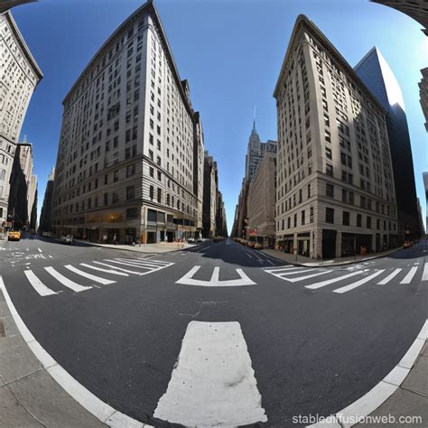 New York Street Panorama Stable Diffusion Online
