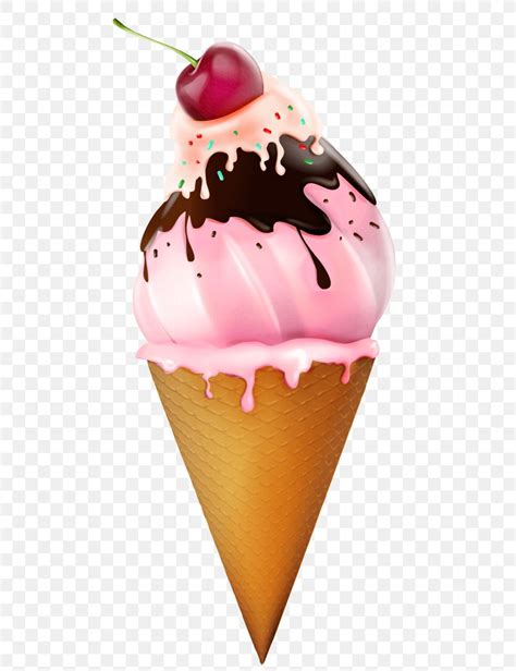 Ice Cream Cones Sundae Clip Art Openclipart, PNG, 480x1067px, Ice Cream ...