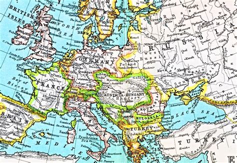 Maps: Map Of Europe 1900