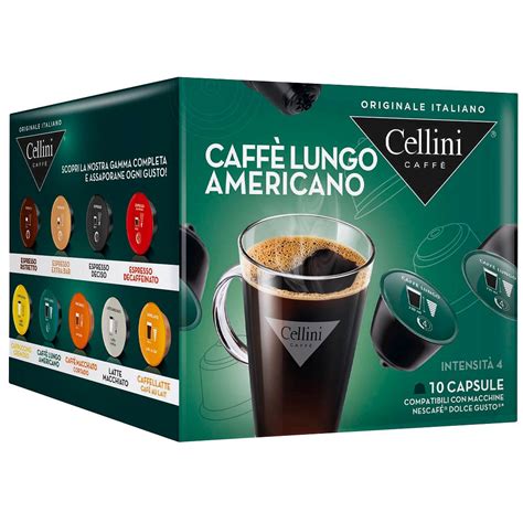 Cellini CAFFÈ LUNGO AMERICANO Kaffeekapseln 10 Portionen office discount