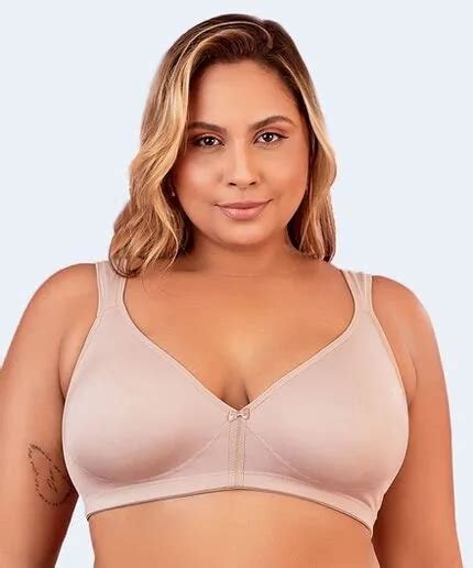 Sutiã Moldado Duplo sem Bojo Alça Reforçada Plus Size VI LINGERIE