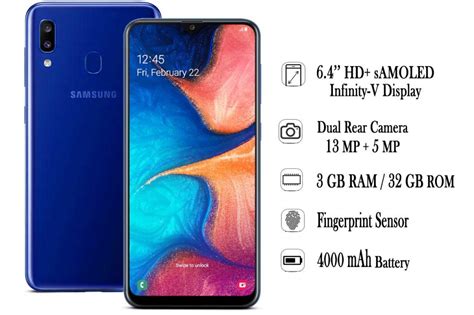 Samsung Galaxy A20 Specifications Choose Your Mobile