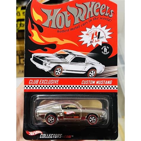 Hobby Store xe mô hình Hot Wheels RLC Exclusive Custom Mustang Chrome Full Card Shopee Việt Nam