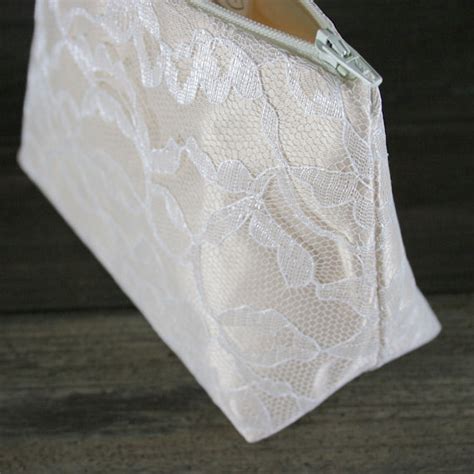 Lace Bridesmaid T In Champaign Satin And Ivory Lace Wedding Cosmetic