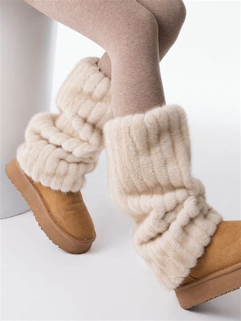 1829 Y2k Fluffy Winter Leg Warmers Winter Fashion Outfits Casual