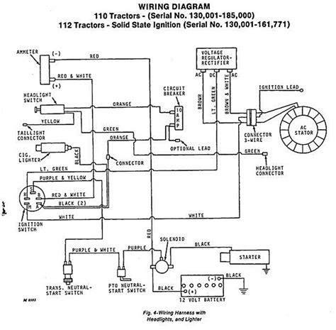 John Deere L110 Lawn Tractor Wiring Diagram