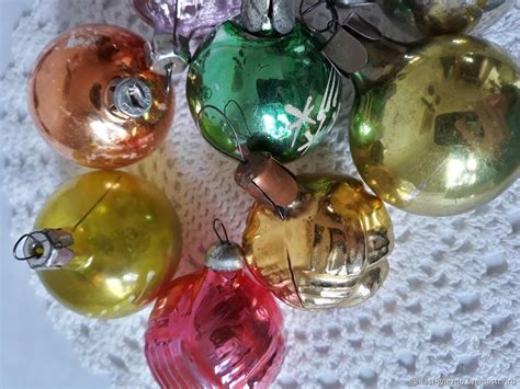 Елочные шары стеклянные ссср - 65 фото