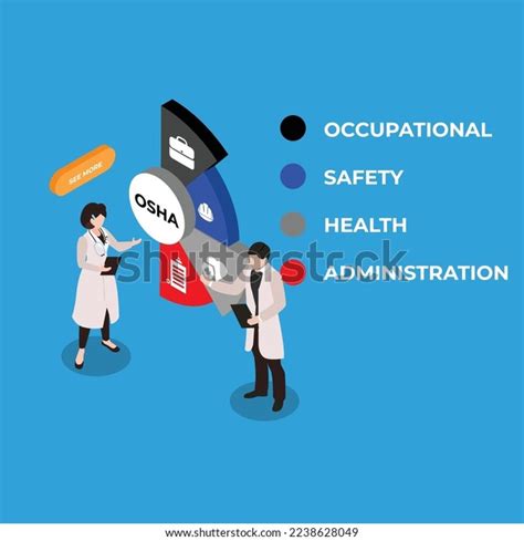 Osha Occupational Safety Health Administration Isometric Stock Vector ...