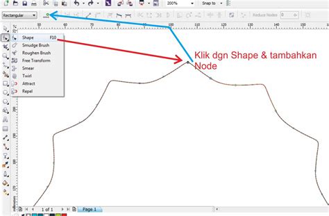 Tutorial Cara Menciptakan Objek Bergerigi Tumpul Di Coreldraw Mencar